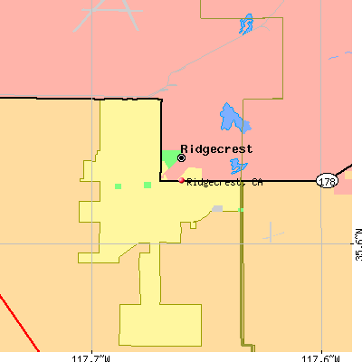 Ridgecrest map