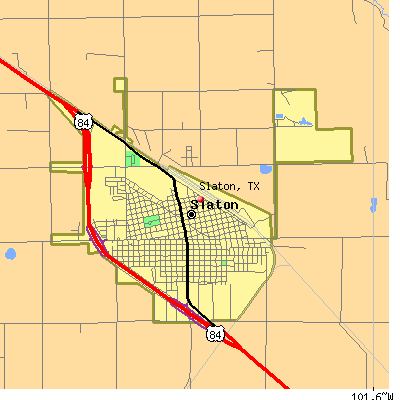Slaton map