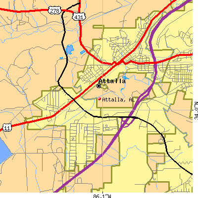 Attalla map