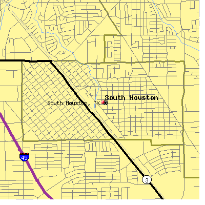 South Houston map