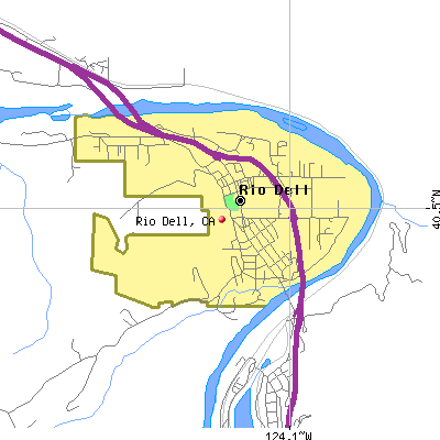 Rio Dell map