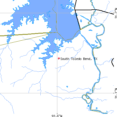 South Toledo Bend map