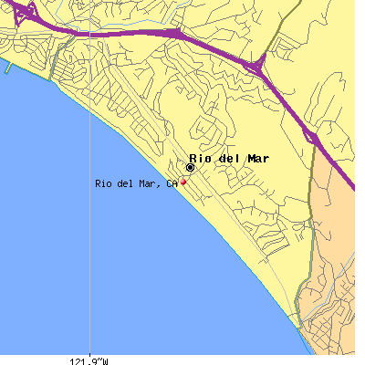 Rio del Mar map