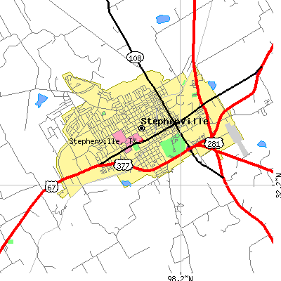 Stephenville map