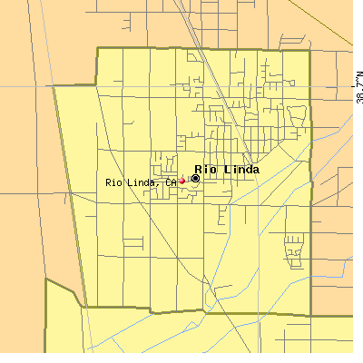 Rio Linda map