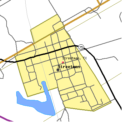 Streetman map