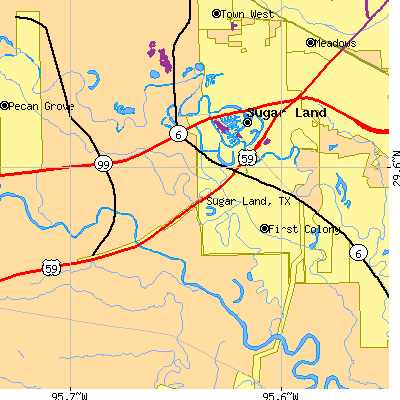Sugar Land map