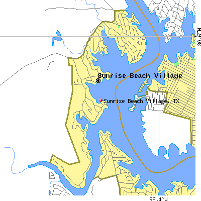 Sunrise Beach Village map