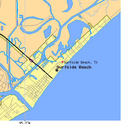 Surfside Beach map