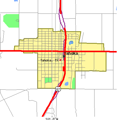 Tahoka map
