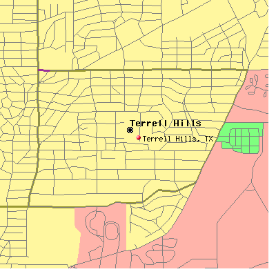 Terrell Hills map