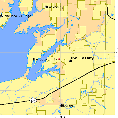 The Colony map