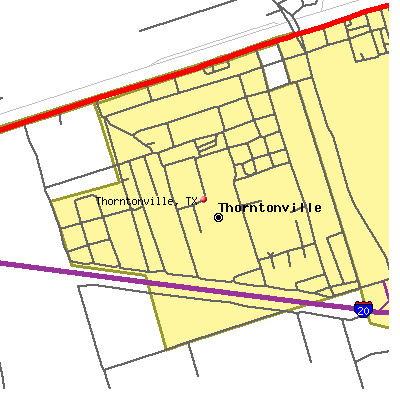 Thorntonville map