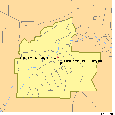 Timbercreek Canyon map