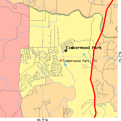 Timberwood Park map