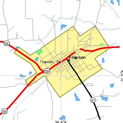 Timpson map