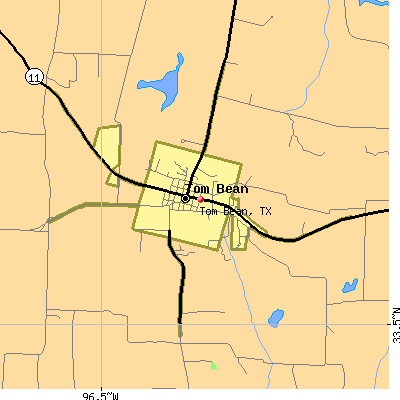 Tom Bean map