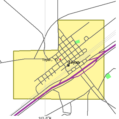 Toyah map