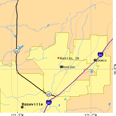 Rocklin map