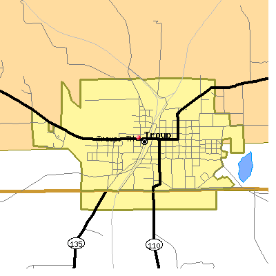Troup map
