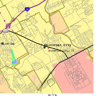 Universal City map