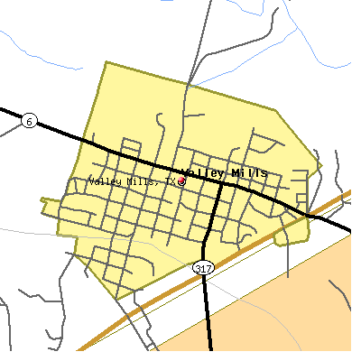 Valley Mills map