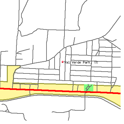 Val Verde Park map