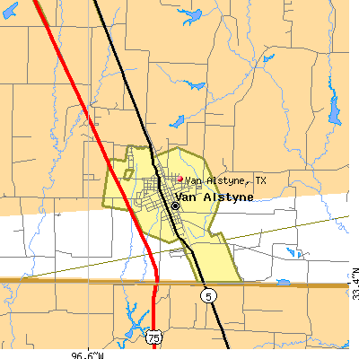 Van Alstyne map