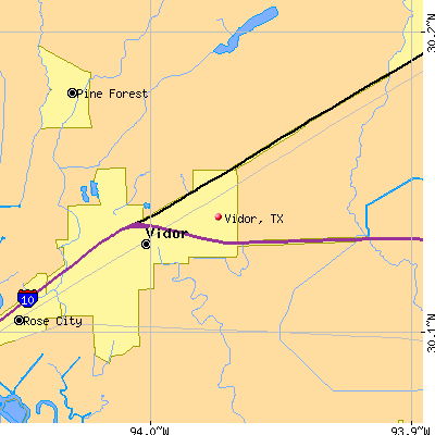 Vidor map