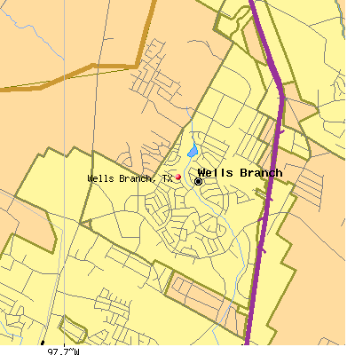 Wells Branch map