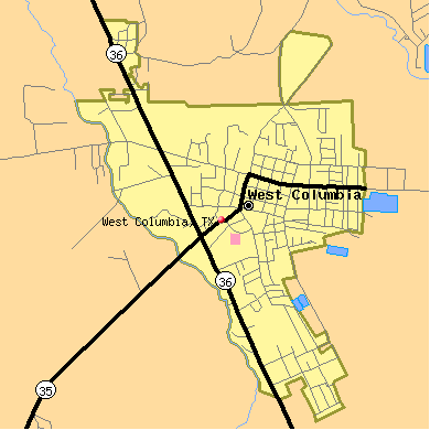 West Columbia map