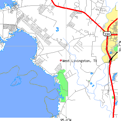 West Livingston map