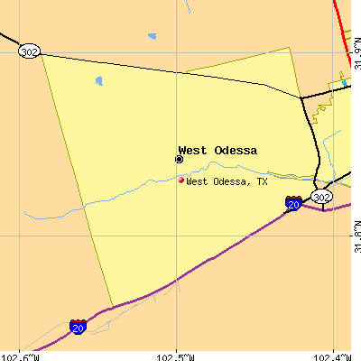 West Odessa map