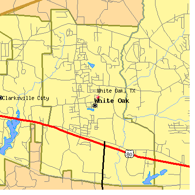 White Oak map