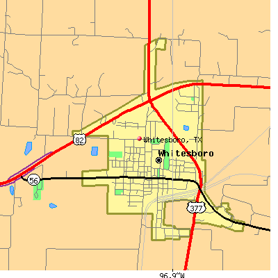 Whitesboro map