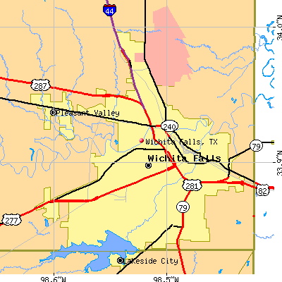 Wichita Falls map