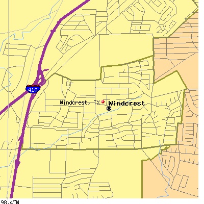 Windcrest map