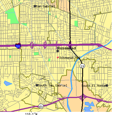 Rosemead map