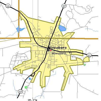 Winnsboro map
