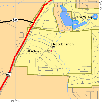 Woodbranch map
