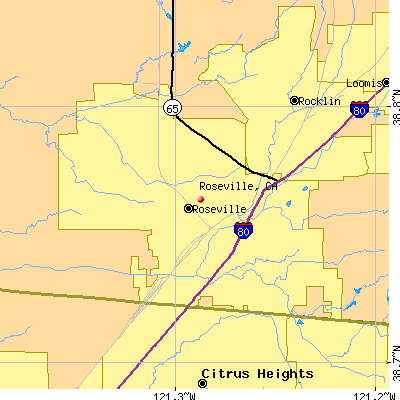 Roseville map