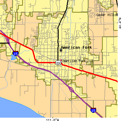 American Fork map
