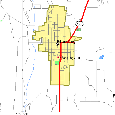 Blanding map