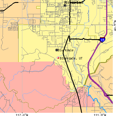Bluffdale map