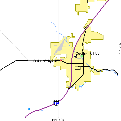 Cedar City map