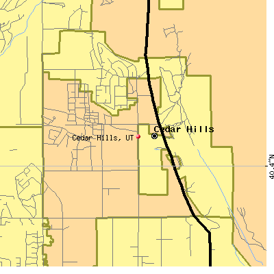 Cedar Hills map