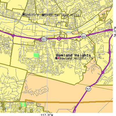 Rowland Heights map