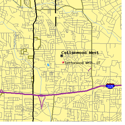 Cottonwood West map