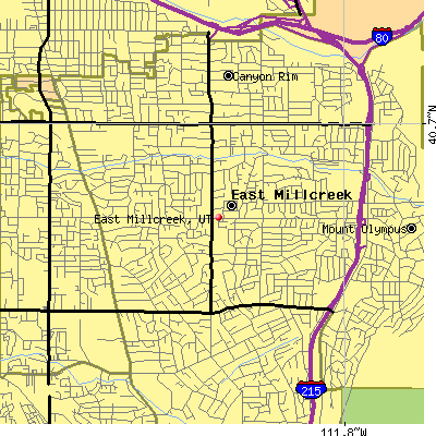 East Millcreek map
