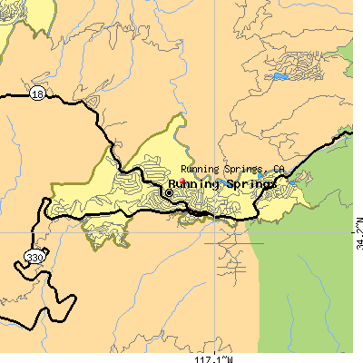 Running Springs map